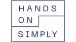 hands on simply log blå